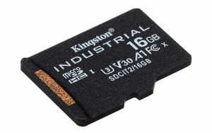 Kingston Technology 16GB microSDHC Industrial C10 A1 pSLC karte + SD adapteris