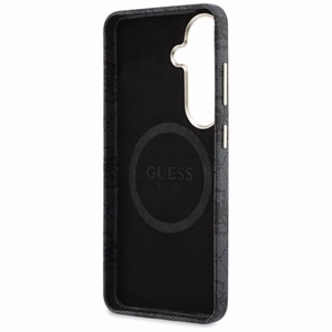 Guess maciņš 4G Triangle Logo MagSafe priekš Samsung Galaxy S26 melns