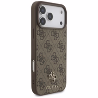 Guess 4G Small Classic Logo MagSafe futrālis iPhone 17 Pro Max - Brūns