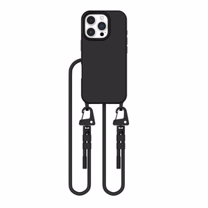 Tech-Protect MagNecklace MagSafe Case with Lanyard for iPhone 16 Pro - Black