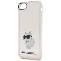 Karl Lagerfeld KLHCI8HNCHTCP iPhone 7/8/ SE 2020 / SE 2022 rozā/rozā cietais apvalks Ikonik Choupette