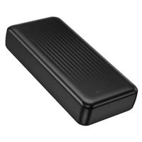 Borofone Portatīvais lādētājs 20000mAh BJ80A Clever - 2xUSB + Type C - QC 3.0 22,5W + PD 20W melns