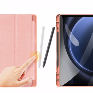 Planšetes maciņš Dux Ducis Domo Samsung X520/X526 (Tab S10 FE) X510/X516 (Tab S9 FE) X710/X716 (Tab S9) rozā