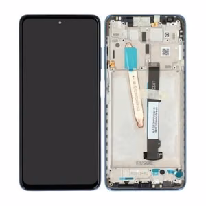 LCD ekrāns Xiaomi Poco X3 Pro/X3/X3 NFC ar skārienjutīgo ekrānu ar rāmi Frost Blue ORG