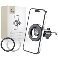 Tech-Protect N53 automašīnas tālruņa turētājs ar MagSafe gaisa ventilācijai - melns