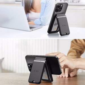 Tech-Protect MagWallet Stand MagSafe Universal viedtālruņa apvalks - melns