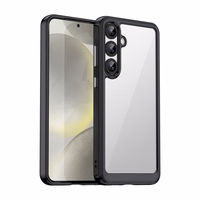 Kosmosa apvalks ar želejas rāmi Samsung Galaxy S25+ - melns