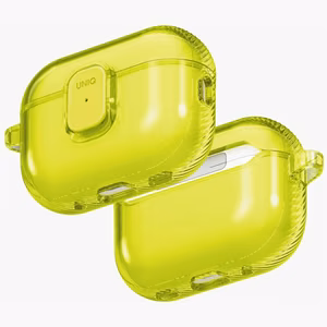 Uniq Glase Pro Case for AirPods Pro 3 Lock Case - Transparent Yellow
