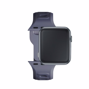 3mk silikona siksniņa Apple Watch, 38/40/41/42 mm, pelēks, mazais izmērs