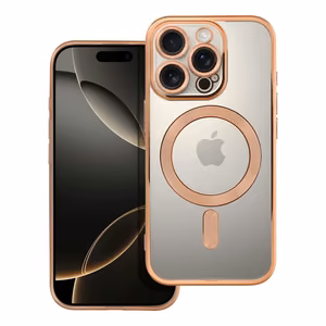 Electro Mag Cover case for iPhone 16 Pro compatible with MagSafe gold
