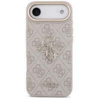 Guess 4G Charms Collection Magnētiskais viedtālruņa apvalks iPhone 17 Pro - brūns