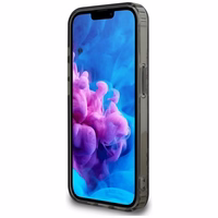 Guess IML Flowers magnētiskais viedtālruņa apvalks iPhone 16e - melns