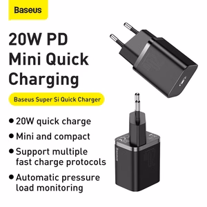 Charger Baseus Super Si 20W USB-C black CCSUP-B01
