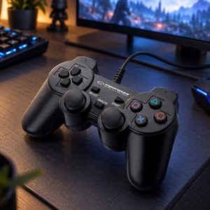 Esperanza EGG107K spēļu kontrolieris Gamepad PC, Playstation 3 analogais / digitālais USB 2.0 melns