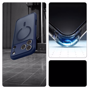 Spigen Ultra Hybrid MagSafe maciņš iPhone 18 Pro / 17 Pro, tumši zils
