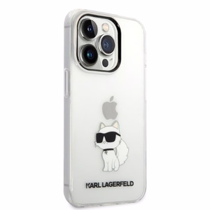 Karl Lagerfeld KLHCP14XHNCHTCT iPhone 14 Pro Max 6.7" caurspīdīgs cietais apvalks Ikonik Choupette