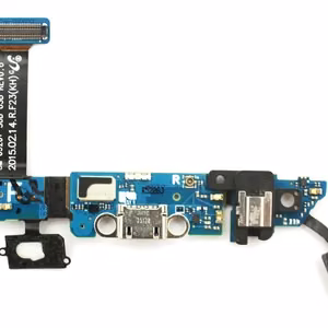 Flex Samsung G920 S6 savienotājam, mikrofonam, austiņu savienotājam un funkcionālajām pogām ORG
