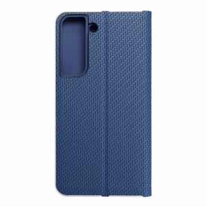 Viedtālruņa apvalks LUNA Book Carbon SAMSUNG S22 zils