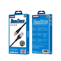 JELLICO kabelis B16 Lightning 3.1A 1M Melns