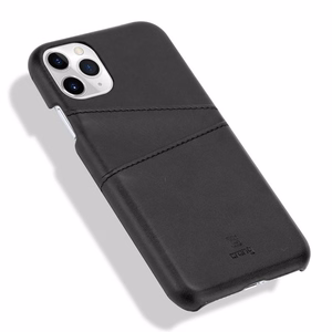 Crong Neat Cover vāciņš ierīcei iPhone 11 Pro, ar karšu kabatiņām, melns