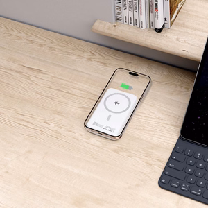 Внешний аккумулятор Tech-Protect PB24 LifeMag QI2 MagSafe 10000 mAh - белый