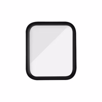 PanzerGlass Izliekts rūdītais stikls Apple Watch 7 45mm - melns