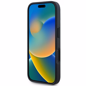 BMW M Perforēts Trīskrāsu Līnija Magnētiskais viedtālruņa apvalks iPhone 16 Plus - melns