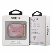 Guess GUA3UNMP AirPods 3 apvalks rozā/rozā Marble Collection