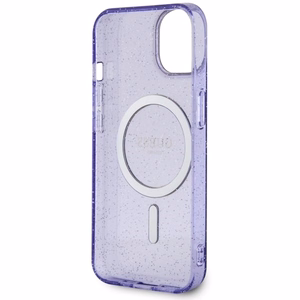 Guess GUHMP14MHCMCGU iPhone 14 Plus 6.7" violets auksinis viedtālruņa apvalks MagSafe