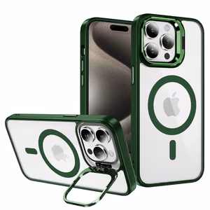 Tel Protect Kickstand MagSafe Case for iPhone 15 Plus green