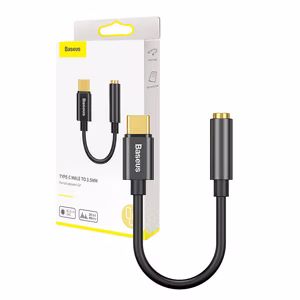 Baseus adapteris L54 USB-C uz ligzdu 3,5 mm melns
