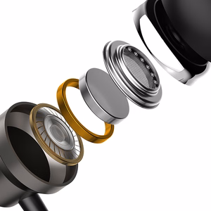 Dudao X10PRO in-ear austiņas, wisarkans, 3.5mm mini jack - melns