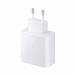 Lādētājs Samsung Super Fast Charging (Type-C) EP-TA845 45W, baltas, no logo
