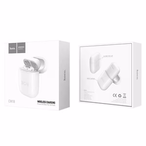 Maciņš (bezvadu uzlāde) Hoco CW18 Airpods balts