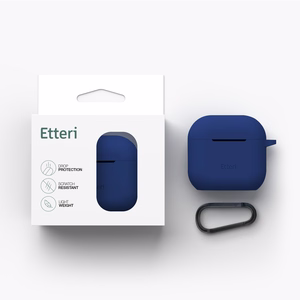 Etteri silikona maciņš AirPods 4 tumši zils