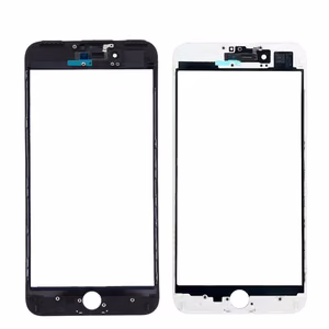 LCD ekrāna stikls Apple iPhone 7 Plus ar rāmi un OCA melns V3