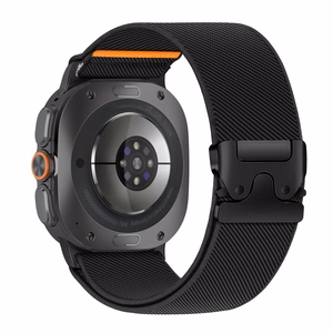 Tech-Protect Nylon Clasp siksniņa modelim Samsung Galaxy Watch Ultra 47 mm – melna