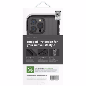 Uniq Combat Active Magclick viedtālruņa lādēšanas apvalks iPhone 16 Pro Max - melns