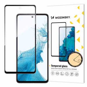 Защитное стекло "Wozinsky 5D Full Glue" Samsung A536 A53 5G case-friendly чёрный