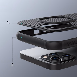 Nillkin Super Frosted Shield Pro vāciņš ierīcei iPhone 13 Pro Max, izturīgs, sarkans