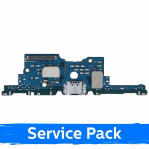 Разъём зарядки для Samsung T860 Tab S6 с шлейфом / серебристый (Service Pack)
