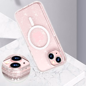 Tech-Protect FlexAir Hybrid MagSafe iPhone 15 apvalks - caurspīdīgs ar spīdumiem