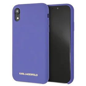 Karl Lagerfeld silikona iPhone Xr viedtālruņa apvalks - violets