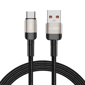 Tech-Protect UltraBoost Evo USB-C / USB-A kabelis 100W 5A 2m - titāna krāsā