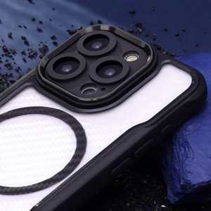 Defender Carbon Mag maciņš for iPhone 17 6,3" melns