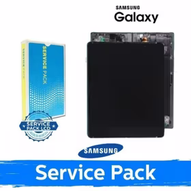 LCD displejs saderīgs ar Samsung F956 Z Fold6 ar rāmi / balts / (Service Pack)