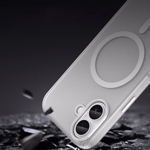 Magnētiskais abrazīvais viedtālruņa apvalks iPhone 17, saderīgs ar MagSafe - matēts balts