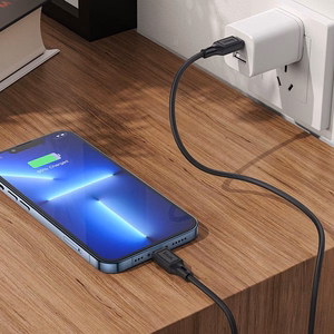 Kabelis USB-C uz Lightning Hoco PD 20W 1 m X90 melns