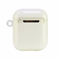 Audi IML ģeometrisks raksts AirPods 1 / 2 apvalks - balts