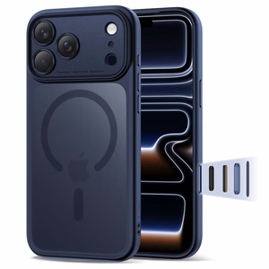 Tech-Protect Magpeak MagSafe CC Чехол для iPhone 17 Pro Max - матовый тёмно-синий